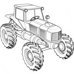 futuristic tractor flies above the ground without wheels
