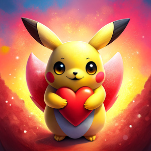 cartoon pikachu valentine 