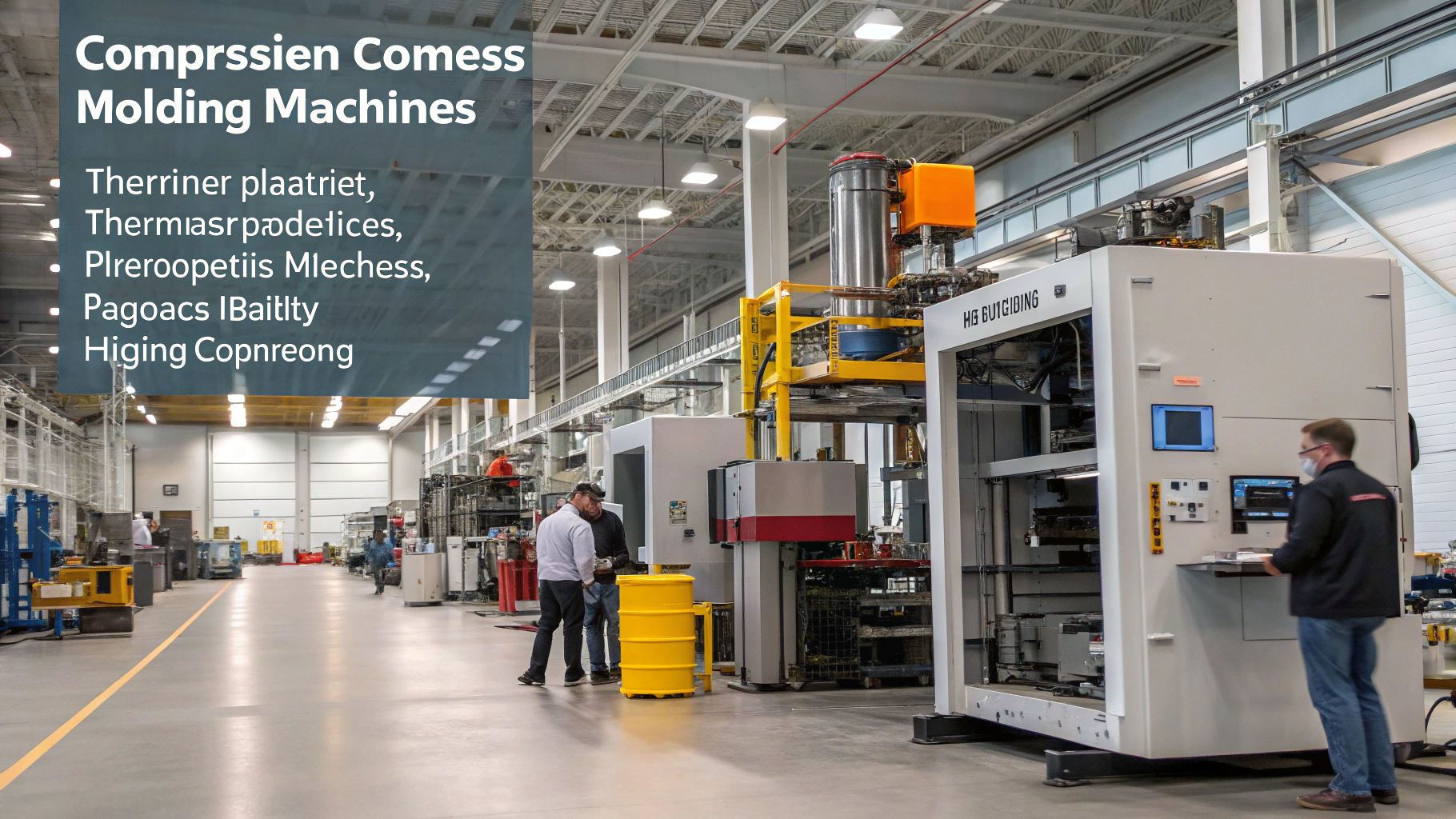 Compression molding of thermosets and thermoplastics for automotive and aerospace applications