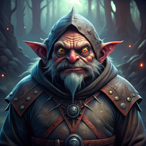 GNOME HUGE SCAR BLACK CLOAK BRUTAL CRIMINAL