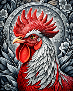 stately rooster