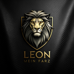 León minimalista negro feroz logotipo Giancarlo