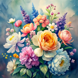 watercolor image ,Pink white Peonies Snowdrops, lobelia, canna,salvia , carnation, Common Crape Myrtle., Ranunculus viburnum, wax flower, dandelion, geranium , watercolor , watercolor , artichoke ,aster,pansy,poppy ,lavender,anemone ,oleander , succulent,pansy,lilac