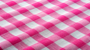 Pink and White Gingham