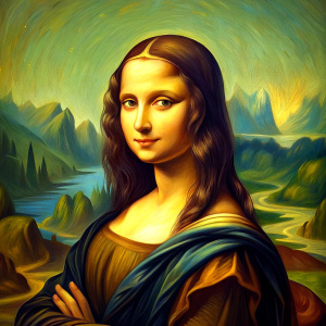 Let Leonardo da Vici's Mona Lisa painting be close to the original.