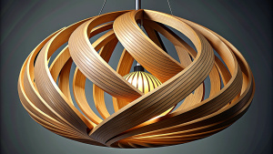 wooden ply resturent light