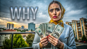 iman gadzhi  attractive money youtube thumbnail for video title “Why"
