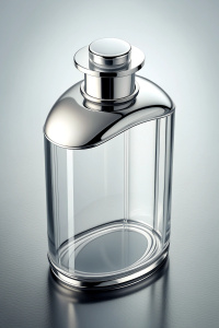 clean minimal futuristic tequila bottle