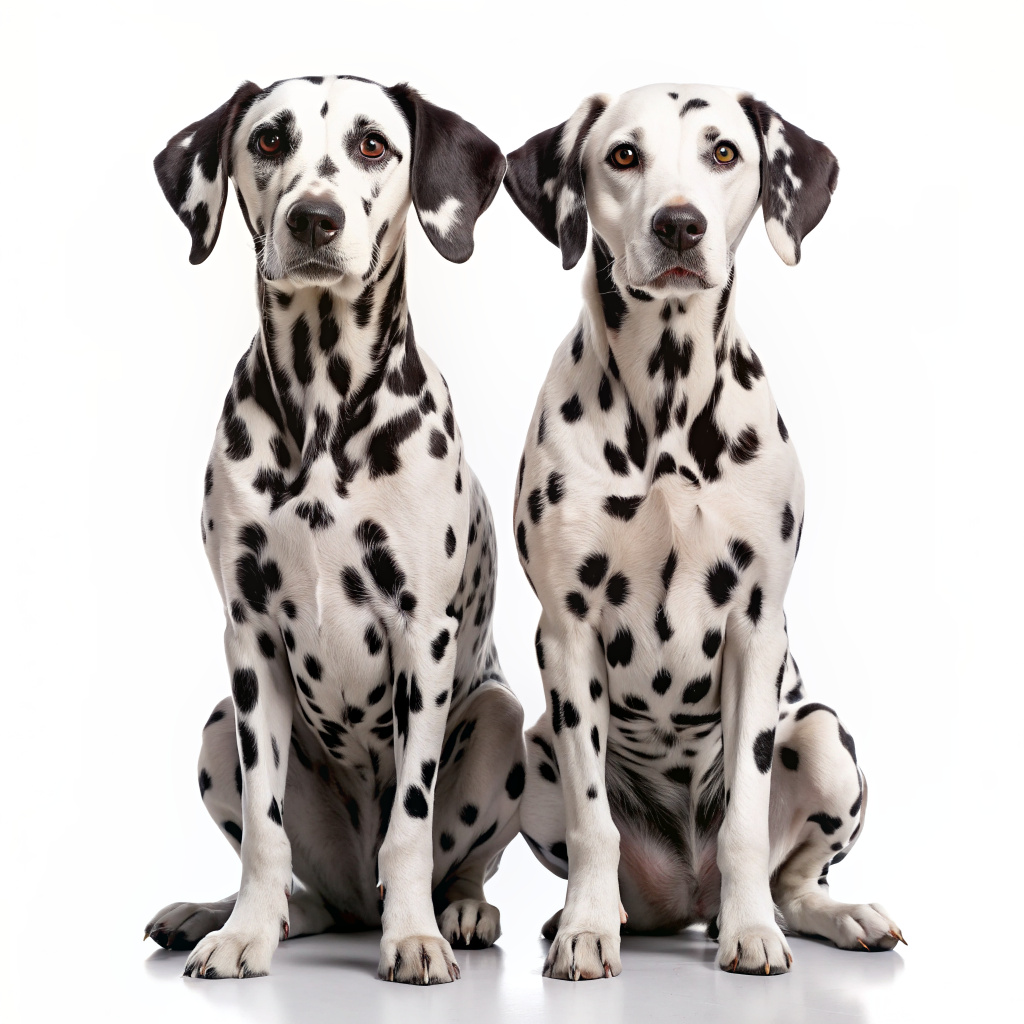  dalmatian dogs ON WHITE BACKGROUND