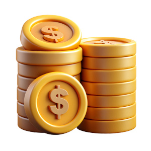 stack coins