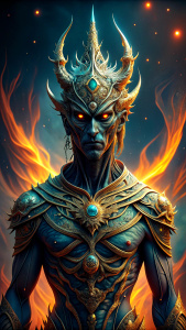 Ahriman (Zoroastrian Mythology): Ahriman is considered the god of evil in Zoroastrian mythology. Engaged in a perpetual struggle against the god of good, Ahura Mazda, Ahriman possesses corrupting and destructive powers.