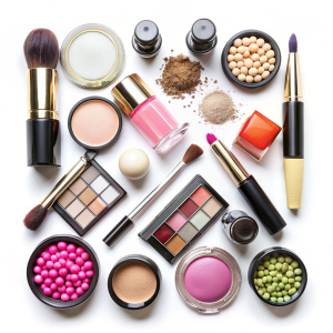 Free photo some cosmetic parts on white background - Recraft