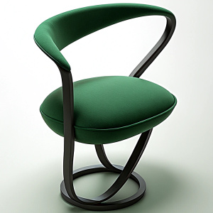 garden outdoor chair inspired algae in mix of minimalistic and bauhaus style 