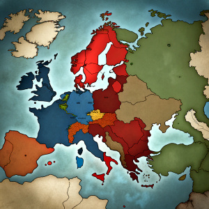 World war 1 allied powers and alliance states map