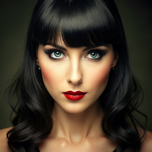 picture-perfect pokerstar beauty black-haired turquise eyes 