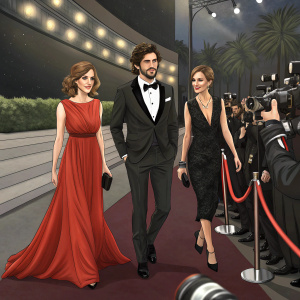 Stars Anabel Alonso, Yon Gonzalez, and Natalia Verbeke at the glamorous 2011 Fotogramas DE PLATA awards. Black carpet and flashing cameras.