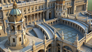 Budapest parade square. In detailed resolution.