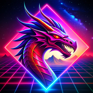 red dragon icon for videogame