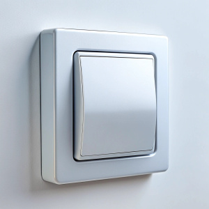 modern light switch without background