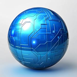 global blue circuit board  background