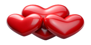 lovely valentines day design elements. isolatet transparent background