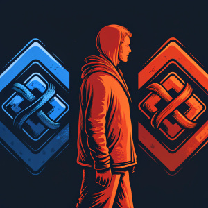 The transformation of the Capital One logo from intricate shapes and lines to a minimalist design. Various stages of logo evolution