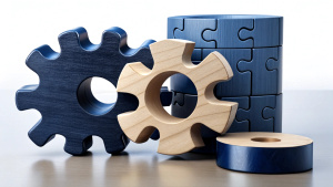 Strategic Canvas and a missing puzzle, Missing ingredient to success, Business Gears, Funnel, Charts, black and white, sketch format
