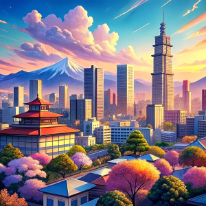 anime background city