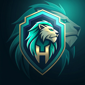 LOGO DE "H" QUE CONSIDERE LA SILUETA DE UN LEÓN PARA UNA MARCA QUE DEMUESTRE MODERNIDAD, JUVENTUD, DEPORTE.