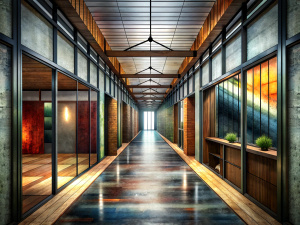 loft style corridor
