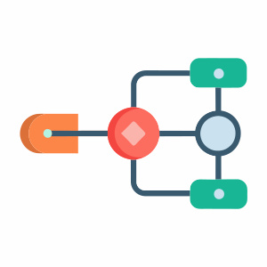 System Single Link Line , single icon, minimal flat illustration on ...