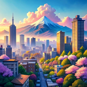 anime background city