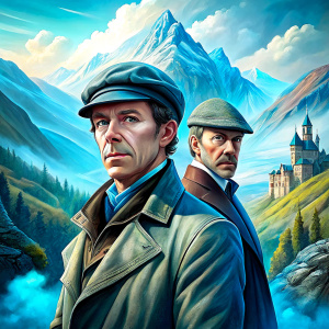 russian sherlock holmes as vasily livanov and watson near the high tor   