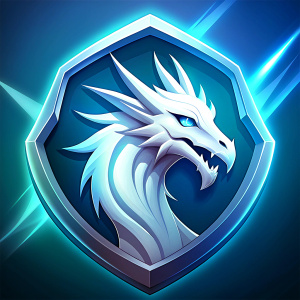 white dragon icon for videogame