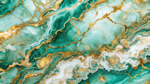 marble texture with green tosca, white and gold colors