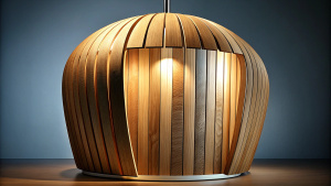 wooden ply bathroom light