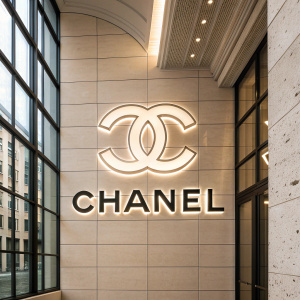 Design concept for CHANEL logo. Modern and sleek.