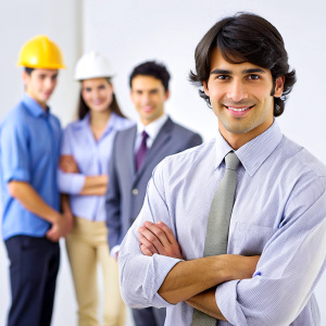 uni student getting hands on internship