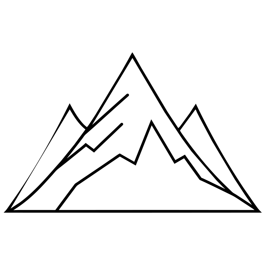 Icon: Mountain peak - Recraft