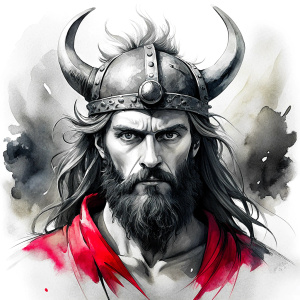 vikings perfect realistic art, high-definition, high-definition grey and black, white background 