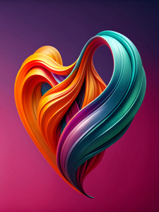 Create a digital artwork with flowing, dynamic lines and contrasting shades.