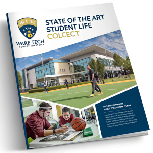 Welcome to Wake Tech Community College's Athletic and Academic Excellence Brochure. Explore our state-of-the-art facilities, vibrant student life, and distinguished academic programs. Featuring images of students engaged in diverse activities, this brochure offers a comprehensive look into our achievements and offerings. Dive into the details of our sports teams and academic tracks, all encapsulated within a sleek, inviting design.