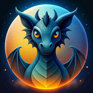 black dragon icon for videogame