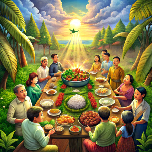 Kamayan feast in heaven