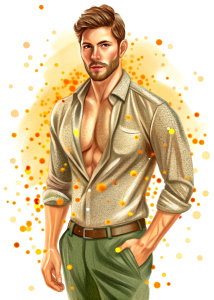 Sketch, full body, whole body, Jensen Ackles gay, muscle marks, pretty, face, ultrahandsome, shirt green formal, face clean, smile, illustration, details