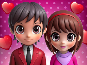valentine's day greetings, couple 