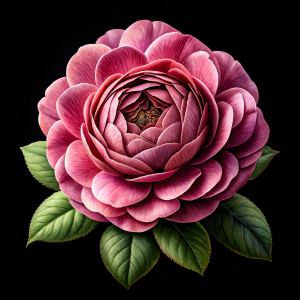 English  rose dark shade pink
