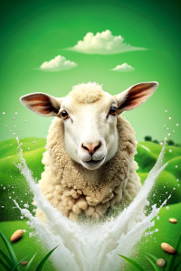 Advanced sheep milk powder print ads