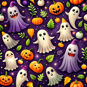 ghost , halloween, wallpaper pattern, relief



