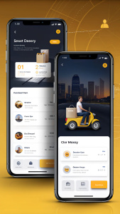mobile application design for delivery service